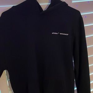 BLACK OFFWHITE HOODIE